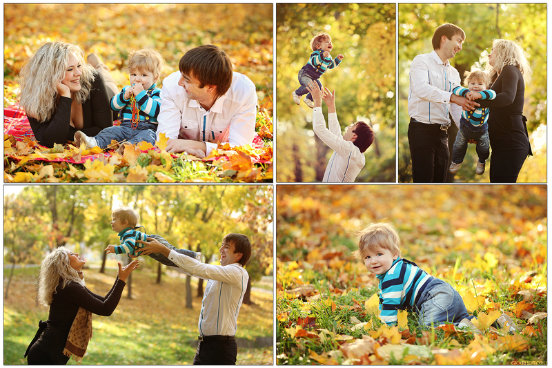 Семейные Фото В Парке Осенью