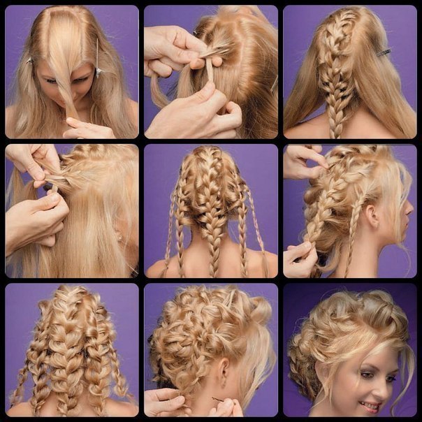 Как придать объем волосам с помощью плетения кос: фото мастер-класс
