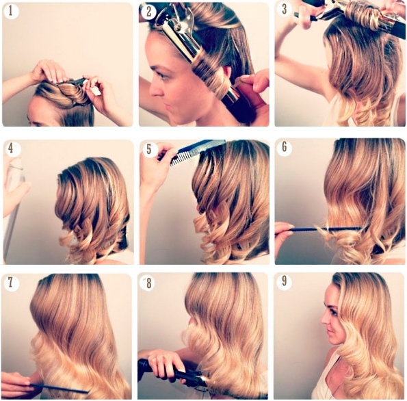 Как завить волосы плойкой способы и фото - Google Chrome