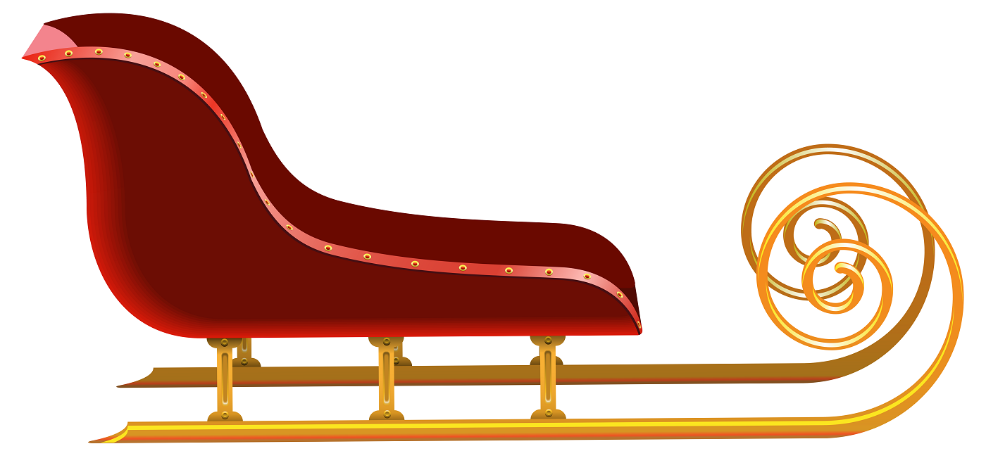 Red_Sleigh_PNG_Clip_Art_Image