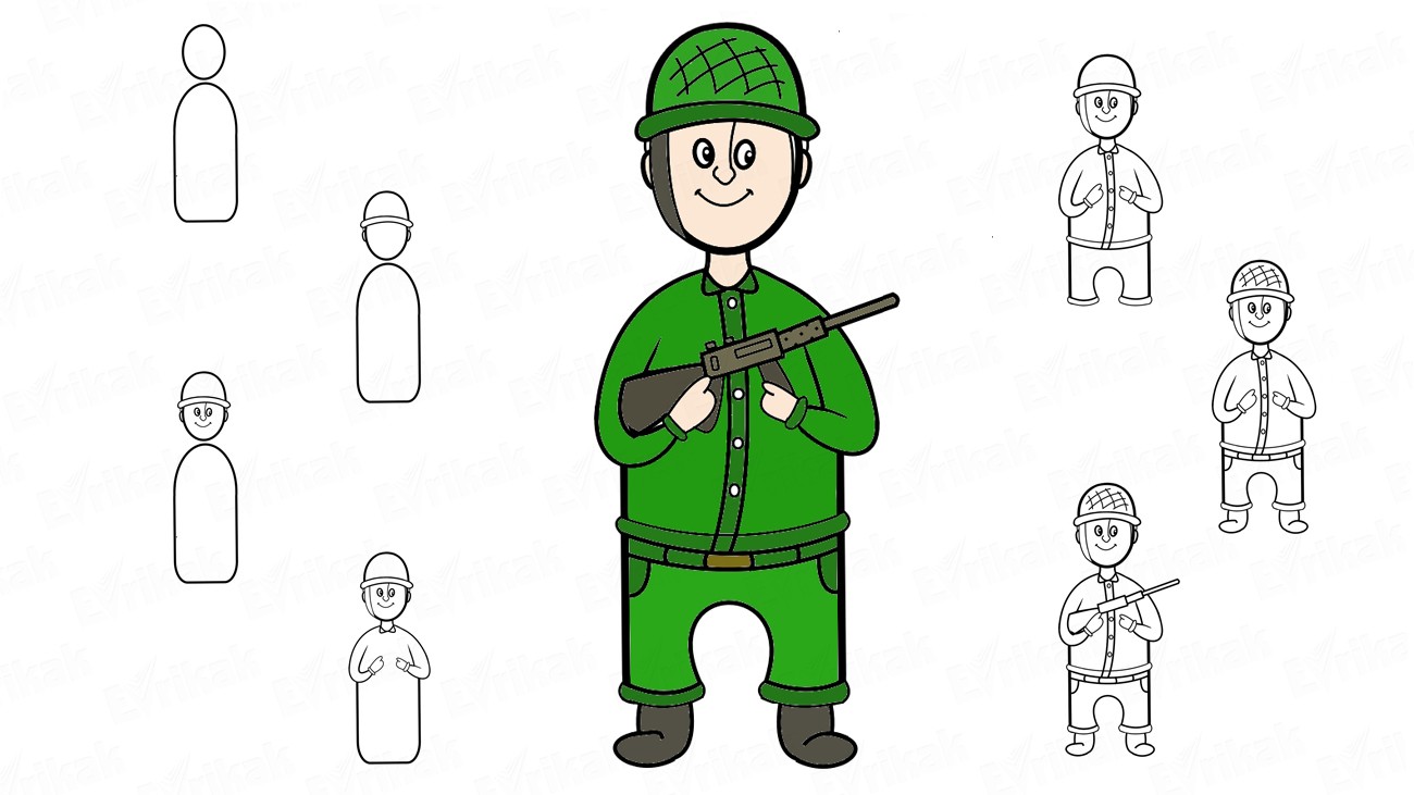 Включи про солдатов. Рисунок солдата карандашом для детей. Военные рисунки для детей. Рисунок солдата карандашом поэтапно. Saldat risunk.